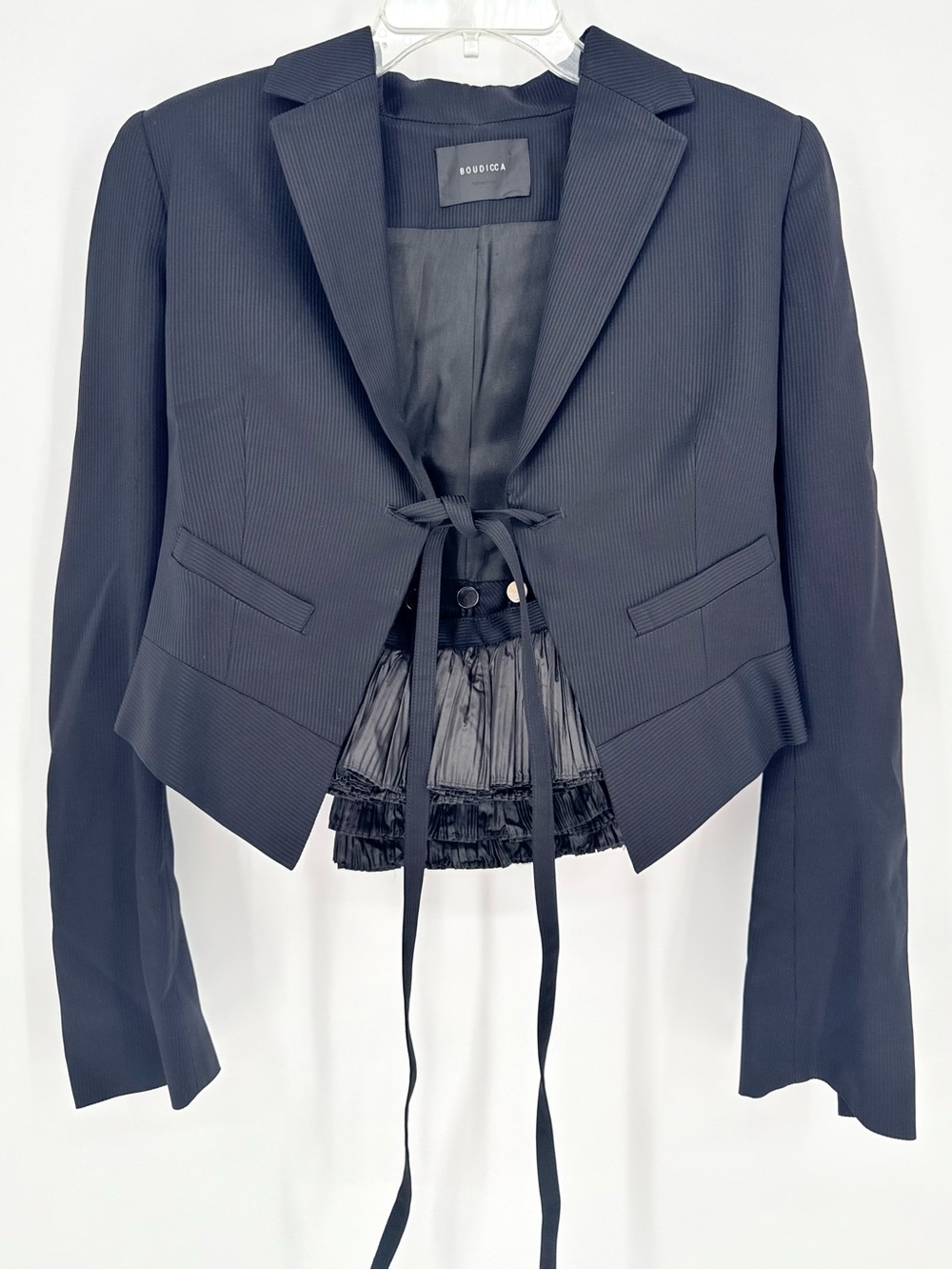 Boudicca Rare Vintage 90s/Y2K Pinstripe Tailored Jacket Blazer Avant Garde Small